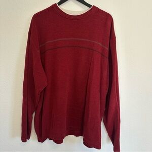 Men’s Faded Glory Long Sleeve Shirt Red 3XL